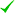 green tick